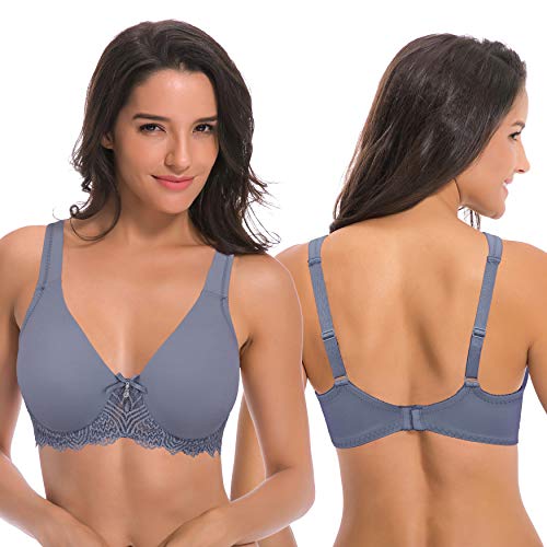 Curve-Muse-De-las-Mujeres-Sin-Forro-Aros-Cordon-Sosten-con-Acolchado-Hombro-Correas