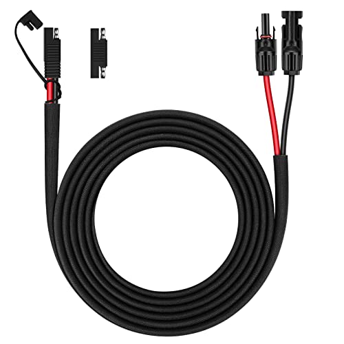 Igreely Solar Panel Connector Cable,10Awg Sae To Male & Female Adapter Pv Extension Cable Wire For Rv Solar Panel Dc Power Battery Charger With Sae Polarity Reverse Adapter 3.1M/10Ft #TOP26