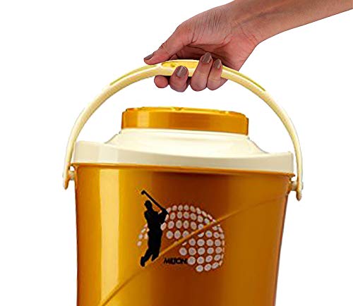 Image of Milton Kool Stallion 10 Insulated Plastic Water Jug, 9.7 litres, Golden Yellow, 1 Piece | Food Grade | Easy to Carry | BPA Free | Ideal for Travel | Picnic | Homes | Office | Shops | Clinics