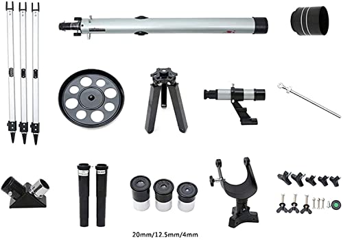 Telescopio refractor 60mm para principiantes con trípode miniatura 3