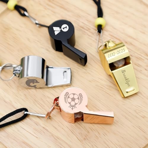 Silbato deportivo personalizado de acero inoxidable miniatura 4