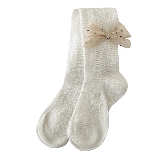 Toddler Baby Girl Pantyhose Tights Thin Cable Knit Leggings Bowknot Seamless Cotton Girls Stockings Women Pants Tall