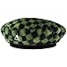 Kangol Faux Fur Beret - Olive Check/L/XL Olive Check, Large-X-Large
