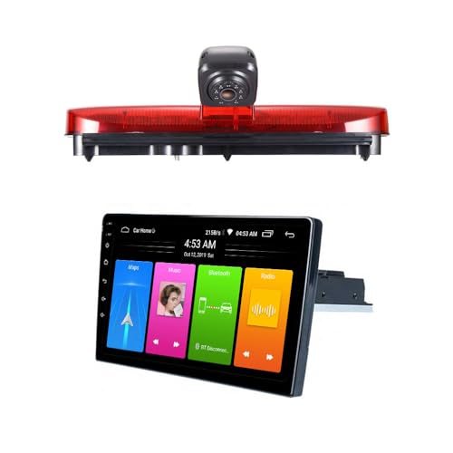 Navigatore satellitare GPS da 9 con sistema di parcheggio con telecamera posteriore CarPlay e Android + HD compatibile con Ford Transit Connect Tourneo PJ2 Van V408 Kasten navigatore +