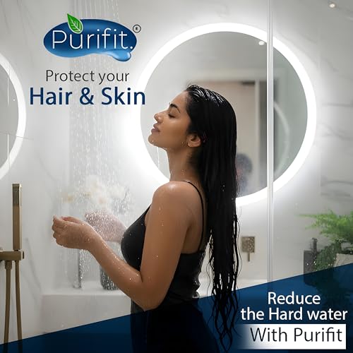 Image of Purifit Shower Filter For Bathroom with Shower Head | Water Softener for Bathroom, Multi-Flow Hard Water Softener For Shower with 3 Spray Modes, Helps Reduce Chlorine, Dry Skin & Hair Fall Concerns