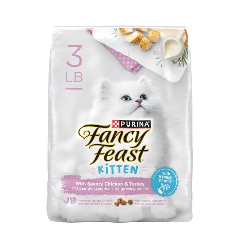 Purina Fancy Feast Kitten With Savory Chicken and Turkey Kitten Dry Food - 3 lb. Bag
