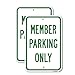 (2 Pack) Members Parking Only | 12