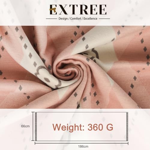 EXTREE Scarfs for Women Pashmina Silky Shawl Wrap for Evening Dressing Blanket Open Front Poncho Cape