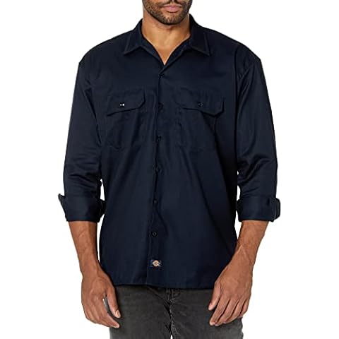Dickies Long Sleeve Work Shirt, Dark Navy Cover