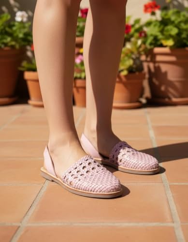 Image of Macarena Collection Womens Shoes Leather Sandals for Women | Huarache Handmade Mexican Sandals Women | Comfortable & Stylish Womens Sandals 2340