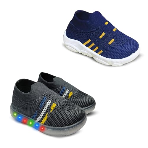 Image of Kids Trending Slip-On Shoes Combo, Pack of 2 (Light Shoe + Musical Shoe)