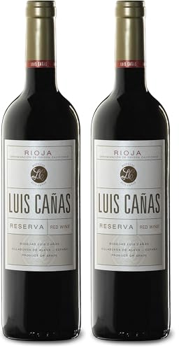 Luis Cañas - Vino Tinto Con D.O. Rioja - Reserva - Variedad De Uva Tempranillo Y Graciano - Notas De Fruta Negra - Reposo En Barricas De Roble Francés Y Americano - Sin Estuche - Botella De 75 Cl