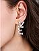 Fashion jewelry women's trendy big rhinestone love earrings