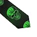 MZERSE Fashion Neckties Mens Shirt Uniform Skinny Tie for Business Holiday Necktie Green WeedLeaf Leaves Leaf Skull