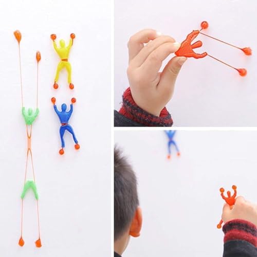 Image of Prezzie Villa Spider Man Toy-Set of 5 Sticky Wall Climbing Spider Man Toy for Kids Multicolor (1 Packs)