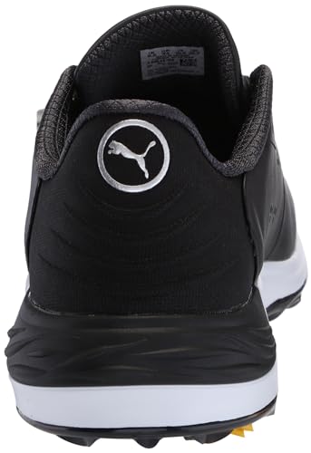 PUMA Golf Men's PHANTOMCAT Nitro Golf Shoes, Puma Black-Puma Silver-Yellow Sizzle, 11 Wide3