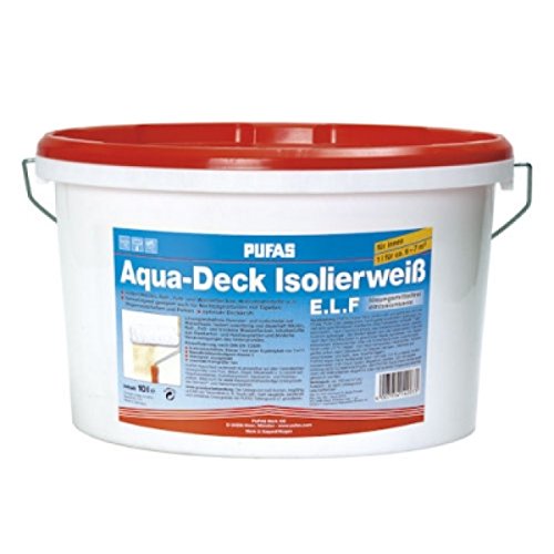 Preisvergleich Produktbild Pufas Aqua-Deck Isolierweiß E.L.F. 10L Isolierfarbe