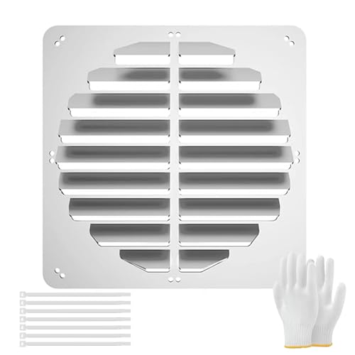 Pare-vent pour pompe à chaleur anti coup direct en inox 50cm