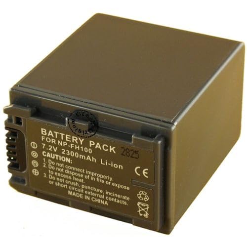 Batería compatible para Sony NP-FH100 de alta capacidad para videocámaras Handycam