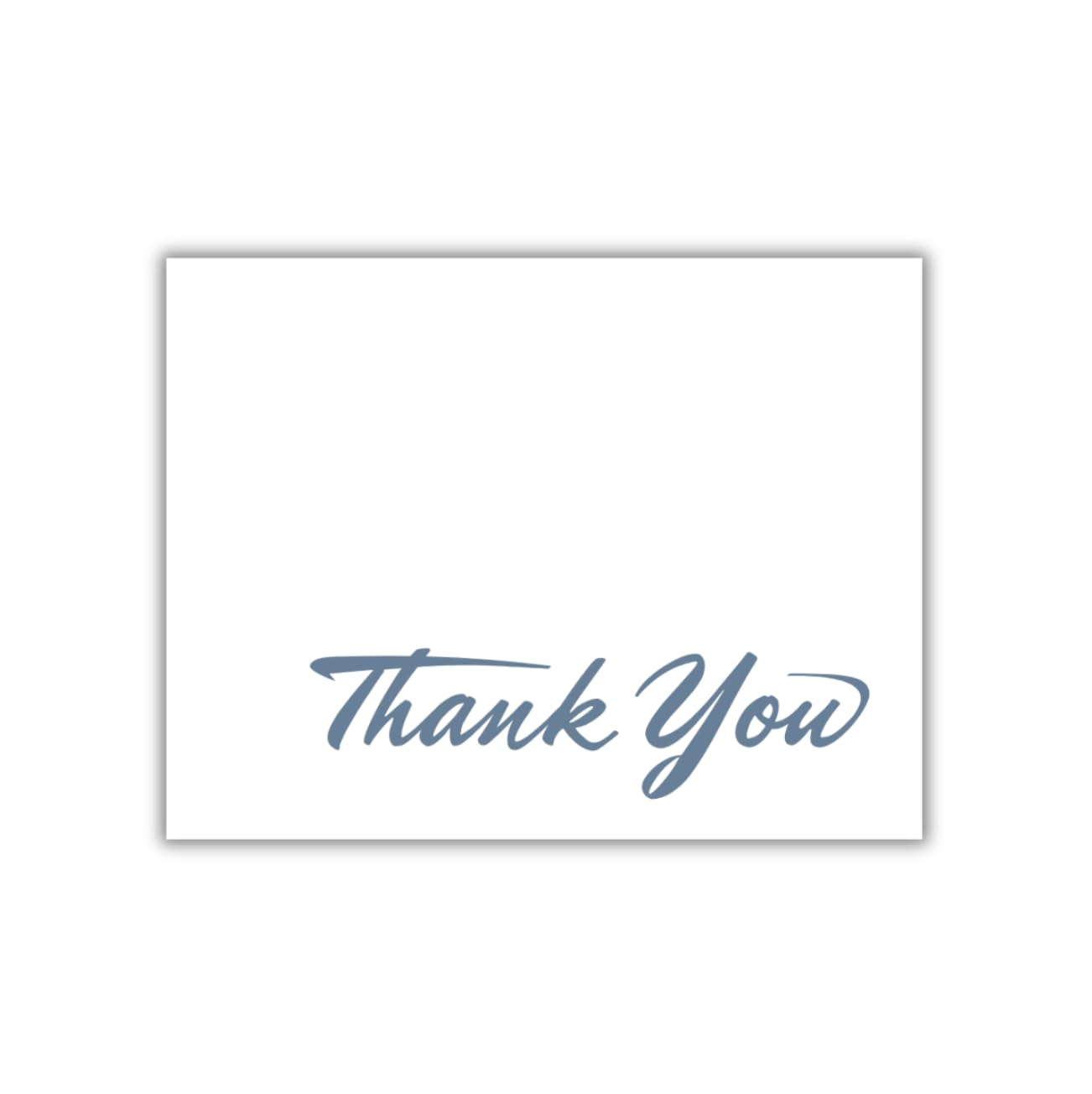 Be Amazing Paper Company Premium Folded Blank Thank You Notecards (Pack of 6) with Cotton Stock and A2 Envelopes - Elegant Stationery Set for