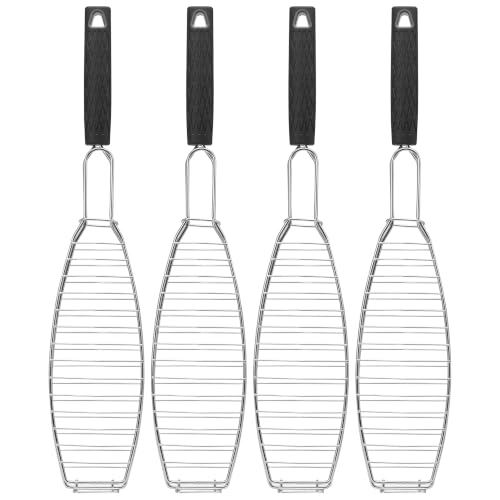 Image of bremermann Fish Grill Holder, Fish Holder, Fish Griller, Fish Roaster Set of 4
