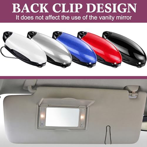 Image of Frienda 20 Pcs Sunglasses Holder for Car Sun Visor Clip, Sunglass Holder for Visor Eyeglasses Mount Ticket Card Clip Car Accessories for Women Men (Classic Color)
