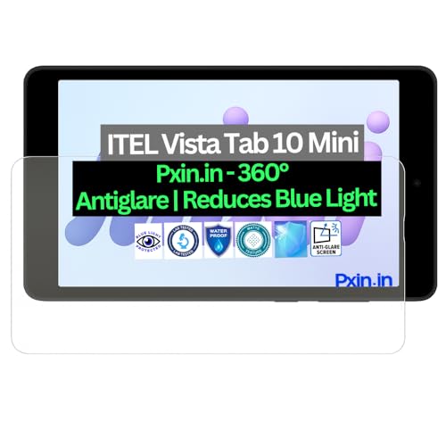 Image of Pxin Tablet Anti Bluelight and Anti Glare Screen Guard compatible with ITEL Vista Tab 10 Mini | BLUVLightblock Tech | Scratch Proof | Prevents bluelight | Eye Protection | No Dry Eyes