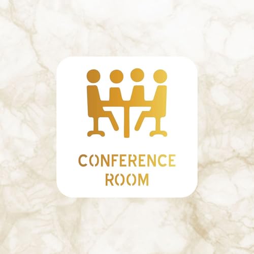 Image of CVANU 1pc Conference room Acrylic Sign Board for Office /Business /Hospital Sign SelfAdhesive Board c41