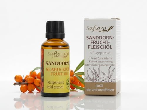 Aceite de espino amarillo 100% puro, 30 ml, prensado en frío