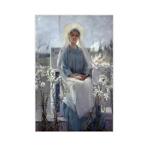 Toile Meditation of The Holy Virgin pour créer un espace zen dans votre chambre