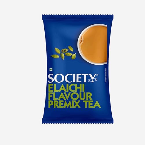 Image of Society One Minute Tea | Elaichi Flavour | Made with Cardamom | Flavoured Instant Tea | 1kg Pouch | Pack of 1