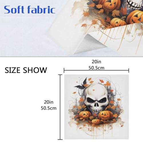 Servilletas de Tela de Halloween 20x20 pulg Set x6 miniatura 6