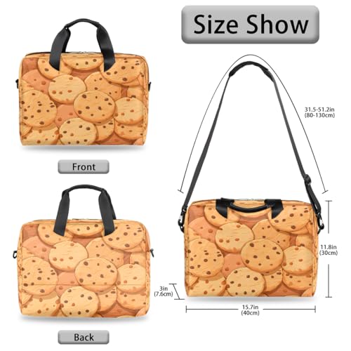 Maletín para portátil con patrón de galletas 15.6-16 pulg miniatura 6