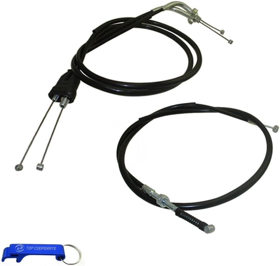 TC-Motor Extended Throttle Cable Front Brake Cable +5 Inch For Honda 2019-2023 Fuel Injected EFI CRF110 Dirt Pit Bike