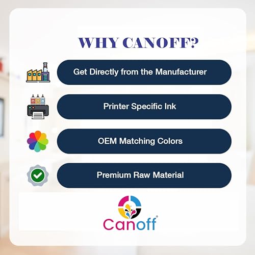 Image of CANOFF GI 71 Multicolor Ink Compatible for Canon Printer G1020 G1730 G1737 G2020 G2021 G2060 G3020 G3730 G3770 G4770 Black +Tricolor Combo Pack Ink (Gi-71 CMYK)