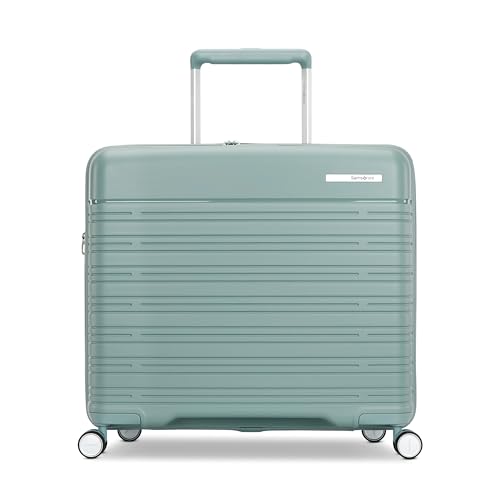 Image of Samsonite Elevation Plus - Medium Hardside Luggage - Scratch Resistant Polypropylene Shell, RightHeight Adjustable Handle, Integrated AirTag Holder, TSA Lock, WetPak Compartment - Cypress Green