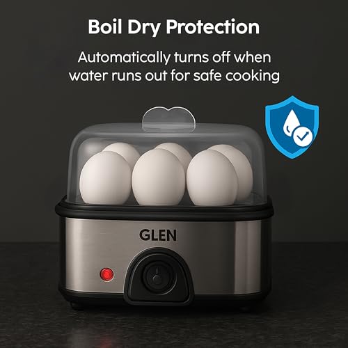 Image of Egg Boiler Steamer Boils upto 8 Eggs Auto shut Off, Push Button Start 350W (SA3036EBS)