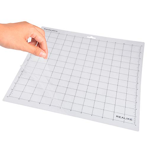 Image of REALIKE 12X12 StandardGrip Cutting Mats for Silhouette Cameo 3 /2 /1(3 Pack),Gridded Adhesive Non-Slip Non-Slip Cutting Mat, Replacement Accessories Set Mats Vinyl Craft Sewing