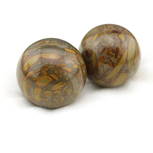 Generic Natural Stone Massage Health Ball 42mm Exercise Meditation Stress Relief RSI Handball Fitness Ball Natural Health Care Product