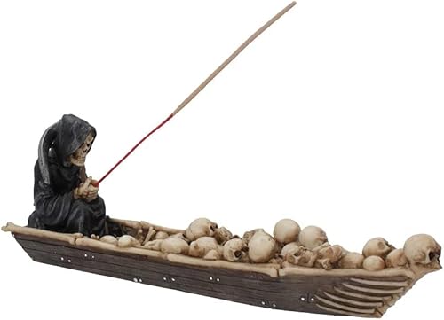 Nemesis Now The Ferryman - Portainciensos, diseño de esqueleto gótico