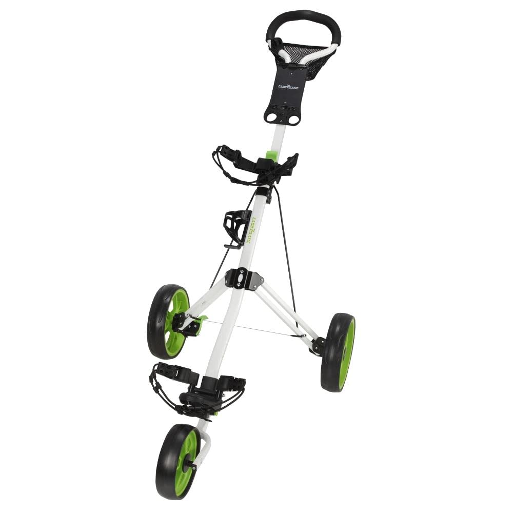Golf Pro Lite Carrito DE Golf DE 3 Ruedas Blanco/Verde