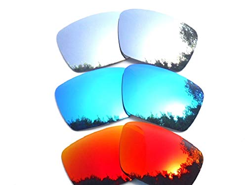 Galaxy Replacement Lenses for Oakley Fuel Cell Red&Blue Color Polarized 2 Pairs