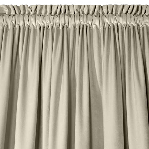 Eurofirany Design91 ROSA Soft Plain Opaque Velvet Curtain with Tape For Rail, 1 Unit - Image 2