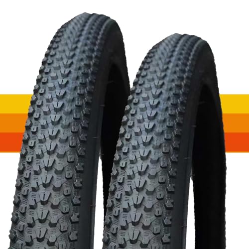 BIUYYY マウンテンバイクタイヤ 26x2.125 タイヤ | 耐摩耗性 26 インチ 2.125 26x2.125 自転車アウタータイヤ (ブラック), 2 pcs