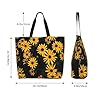 Hulnulnu Tropical Sunflower Tote Bag for Women Travel Work Shopping Grocery Top Handle Purses Large Totes Reusable Handbags Shoulder Bags #5