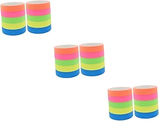 TEHAUX 30 Rolos De Fita Luminosa Fita Adesiva Colorida Fita Amarela Fita Adesiva Azul Fita UV Fita Fluorescente Fita De Algodão Que Brilha No Escuro Fita Adesiva Fita Adesiva