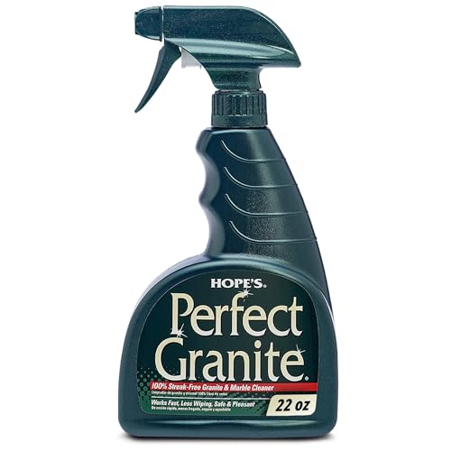 Comparison: Best Sink For Granite Countertop 6 HOPE'S Perfect Granite & Marble Countertop Cleaner, Stain Remover and Polish, Streak-Free, Ammonia-Free, 22 Ounce, Pack of 1