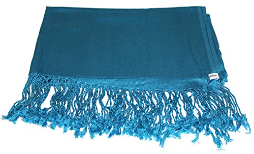 Kuldip Satin Plain Pashmina Shawl Wrap Scarf.3