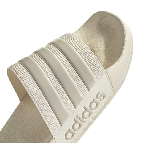 Image of adidas Women ADILETTE SHOWER Synthetic Swim Slide FTWWHT /GOLDMT /BOGOLD | LUT50