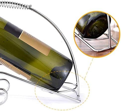 Soporte para botella de vino de acero inoxidable portátil miniatura 5